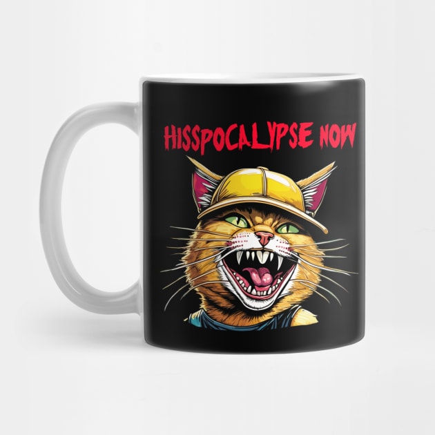 mean hissing cat. hisspocalypse now! by Kingrocker Clothing